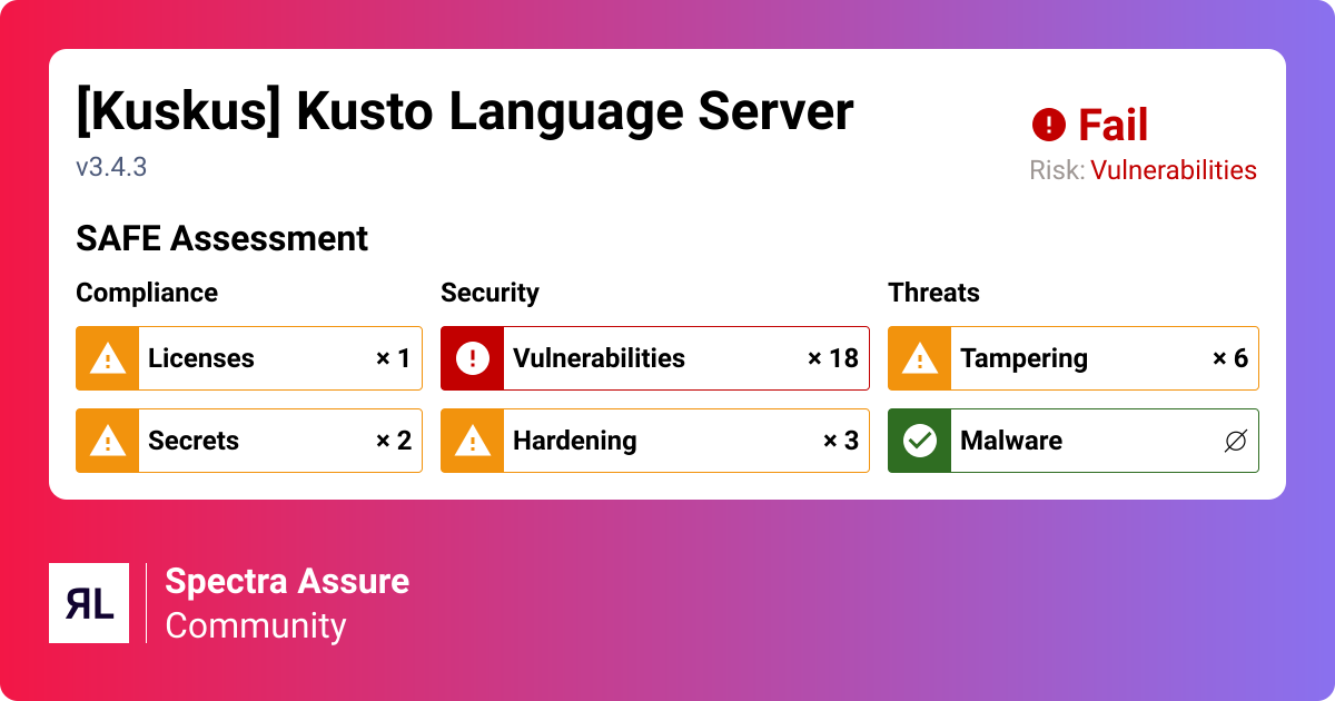 [Kuskus] Kusto Language Server - Visual Studio Code | ReversingLabs ...