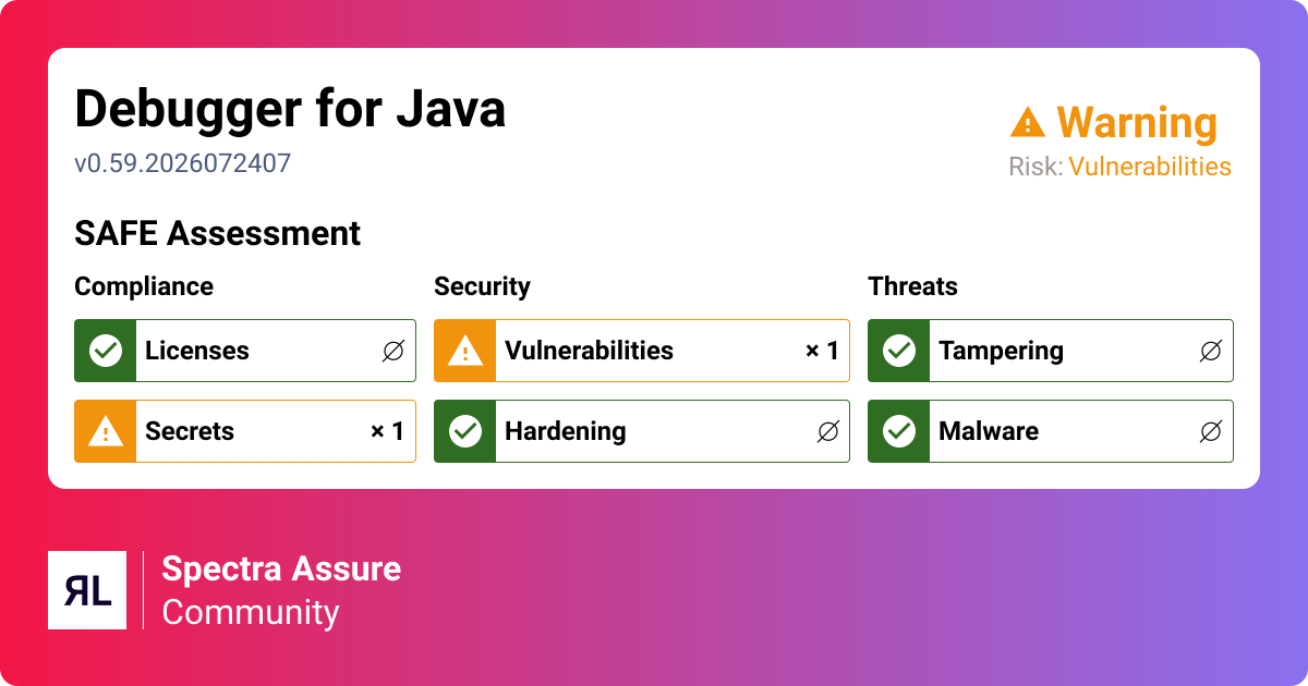 Vulnerabilities - Debugger for Java - Visual Studio Code ...
